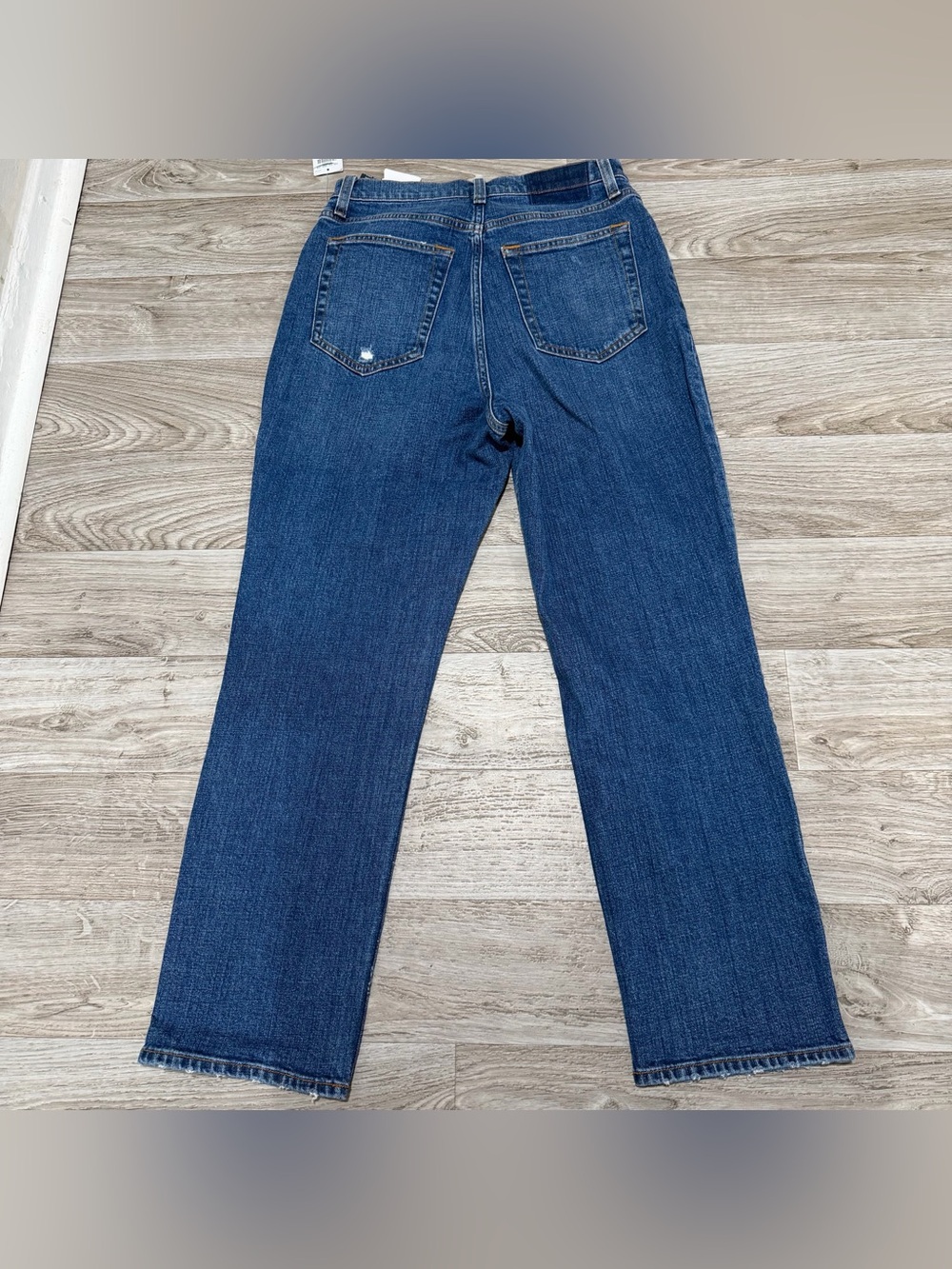 Abercrombie & Fitch Curve Love Ultra High Rise Ankle Straight Jean Size 6 - Picture 8 of 9